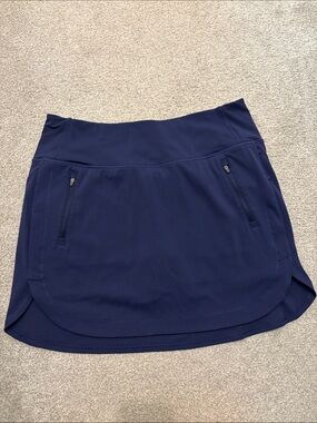 Athleta Fairway Navy Blue 16 inch Golf Skort